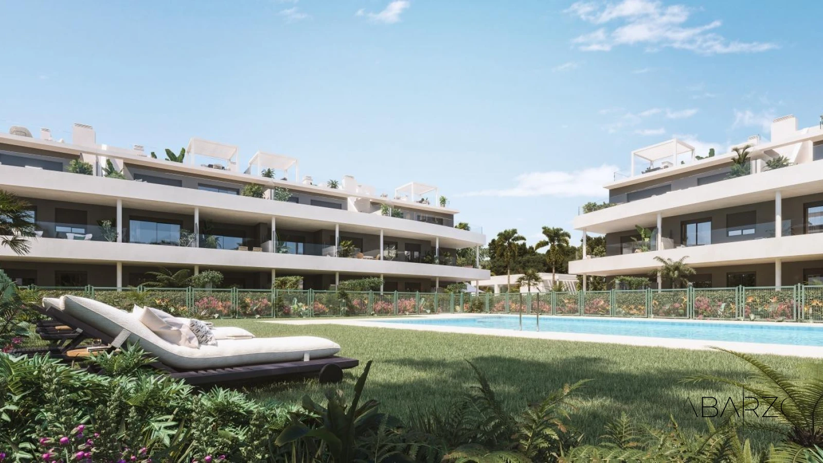 New Build Apartments with Sea Views in Estepona Residential Complex — luxury property for sale in West Estepona, Estepona