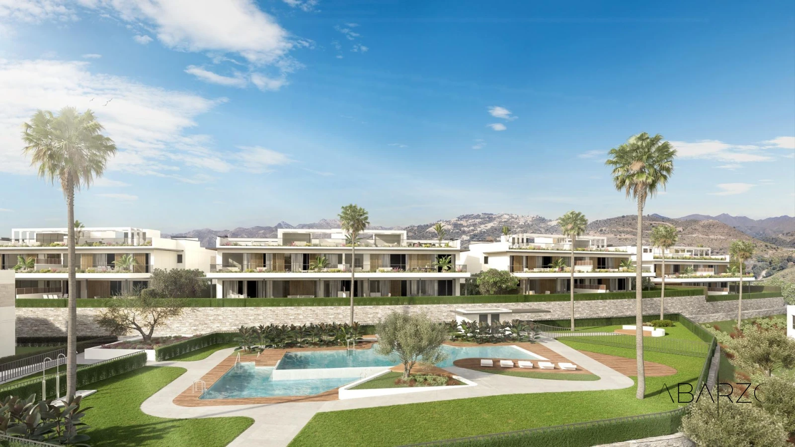 Gated frontline Golf New Build Homes with sea views in Marbella East — luxury property for sale in Marbella East, Marbella