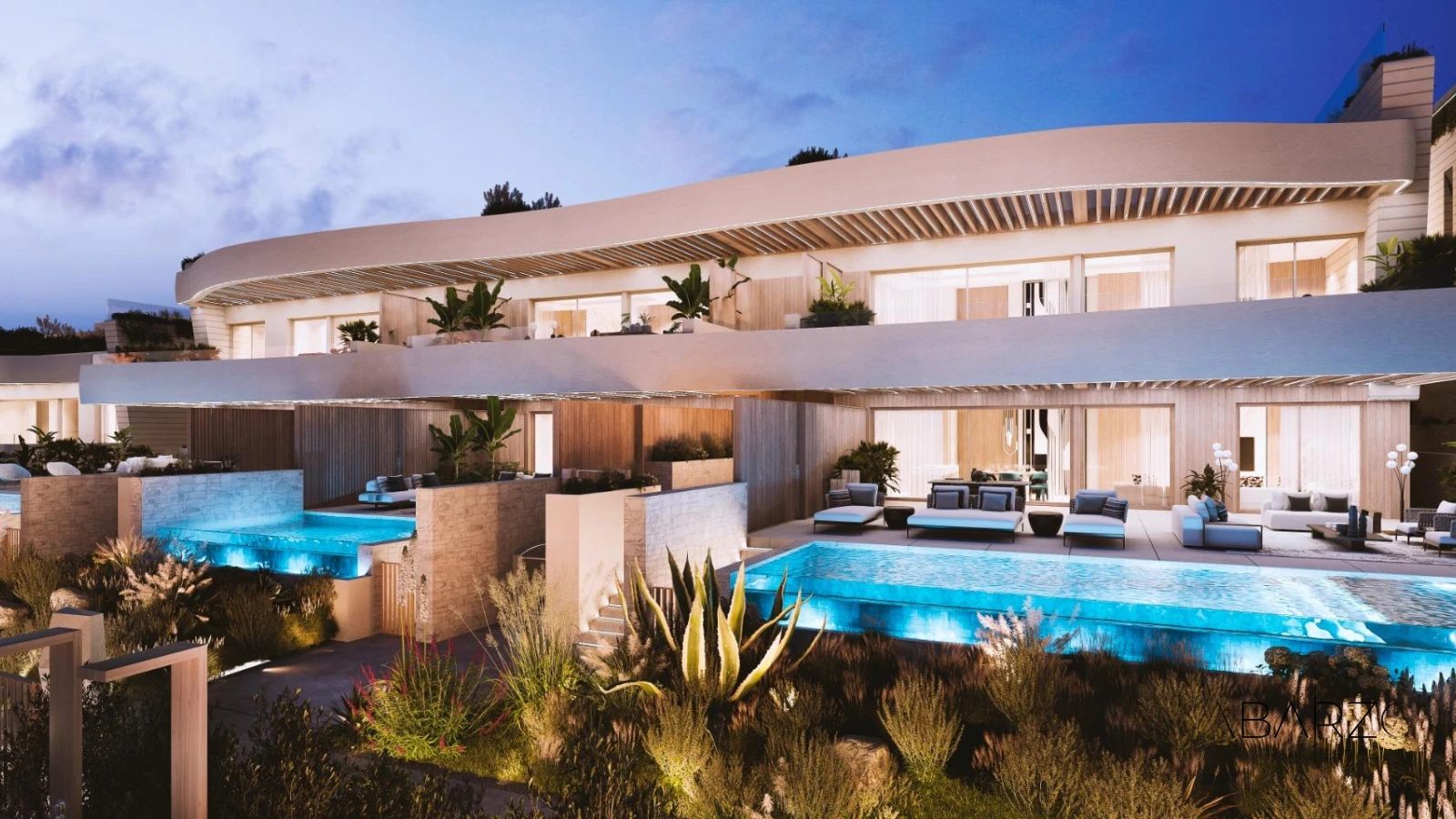 New Build Luxury Frontline Apartments and Townhouses in Las Chapas, Marbella — luxury property for sale in Marbella East, Marbella