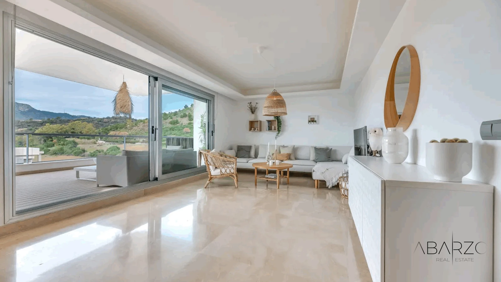 Modern luxury apartment in Avalon, Benahavís with mountain, golf, and sea views — interior, Los Arqueros, Benahavís (7 of 49)