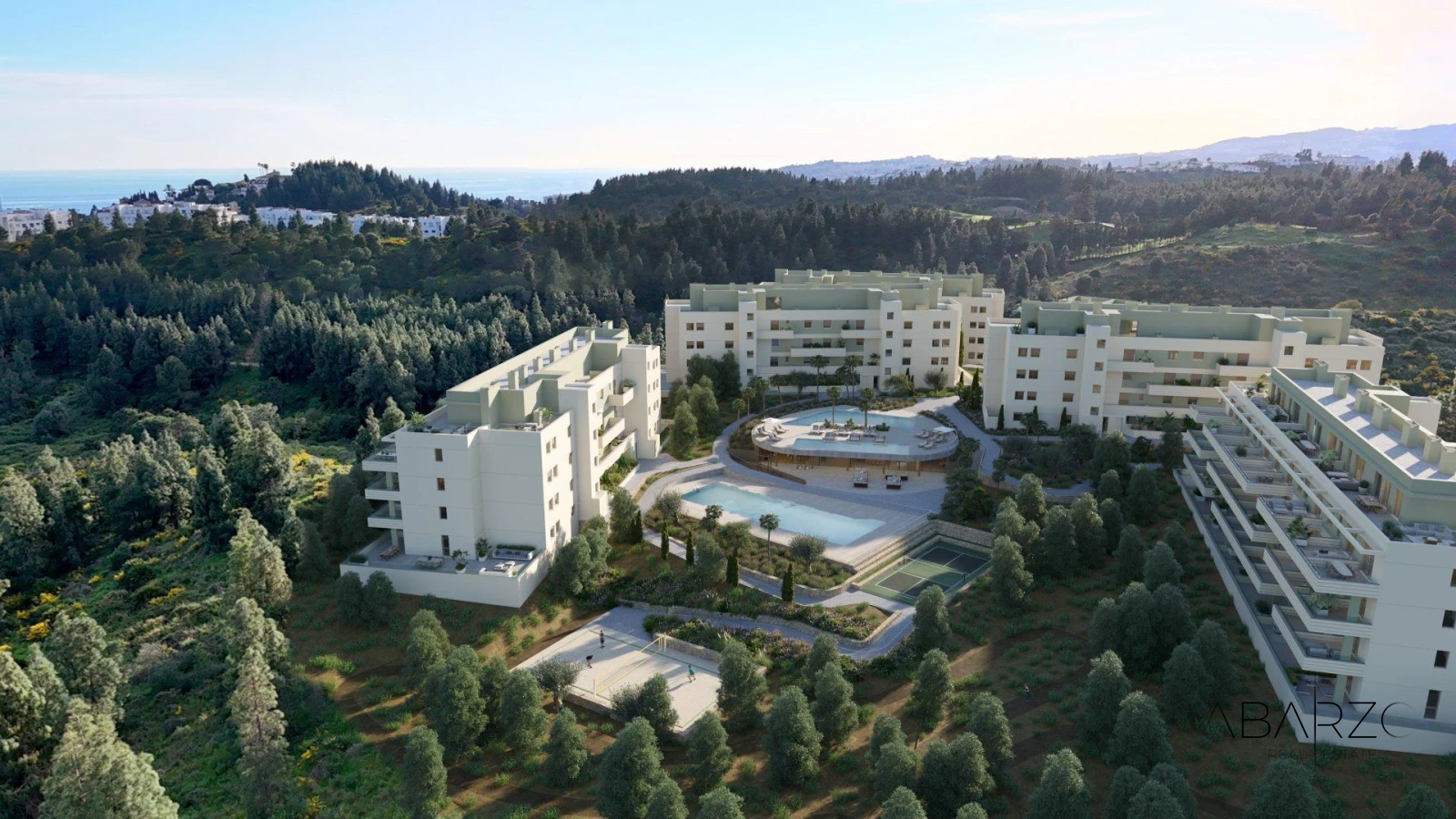 New Build Apartments in Mijas Costa with Open Sea Views and Premium Amenities — luxury property for sale in El Chaparral, Mijas