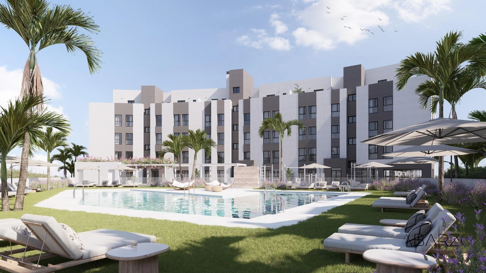 Exclusive New Build Apartments in Mijas with Resort Amenities and Sea Views — luxury property for sale in El Chaparral, Mijas