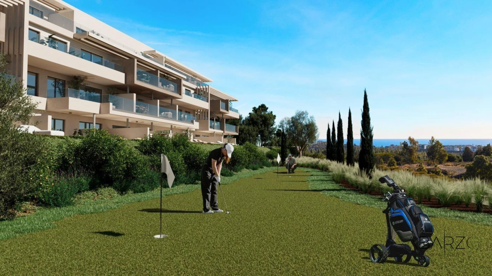 New Sea View Apartments in Mijas, Málaga with Spa and Heated Pool — interior, El Chaparral, Mijas (12 of 22)