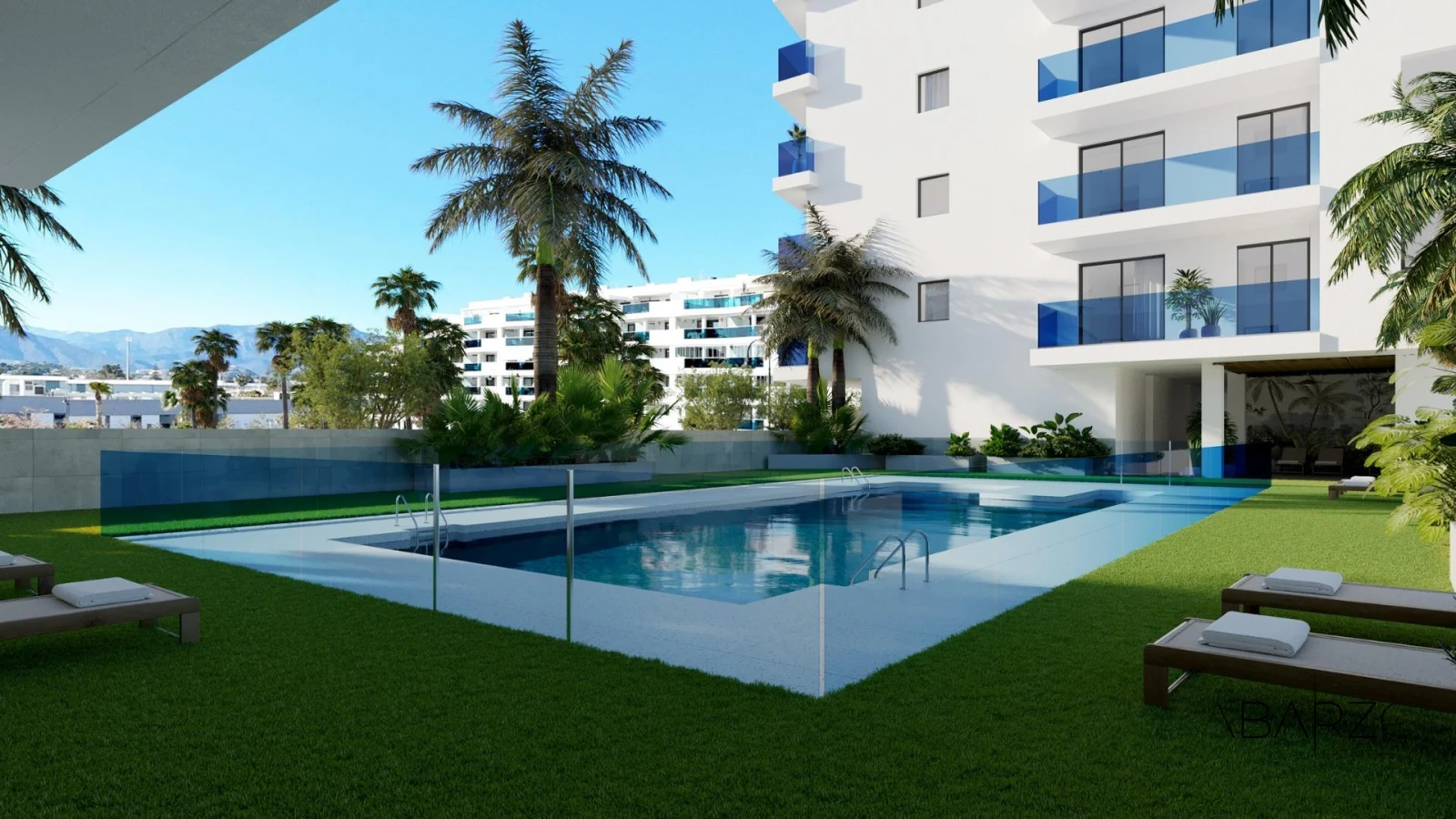 Modern One-Bedroom Apartments in Las Lagunas, Mijas Costa with Pool and Parking — luxury property for sale in Mijas
