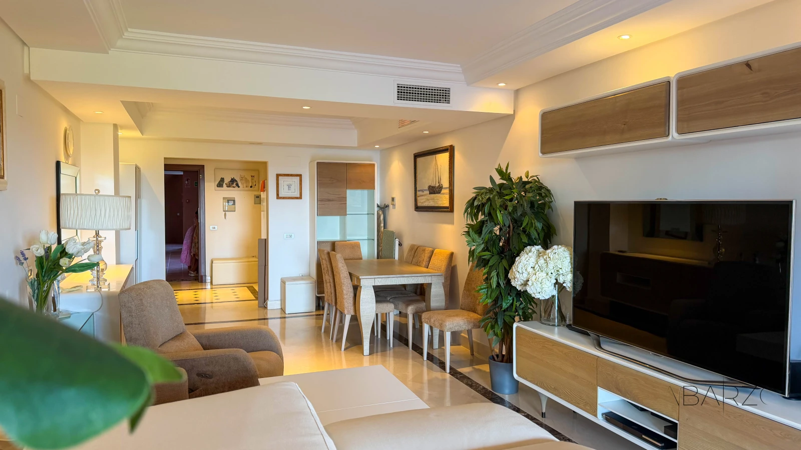 Magnificent beachfront apartment with panoramic sea views and private garden — interior, New Golden Mile, Estepona (2 of 59)