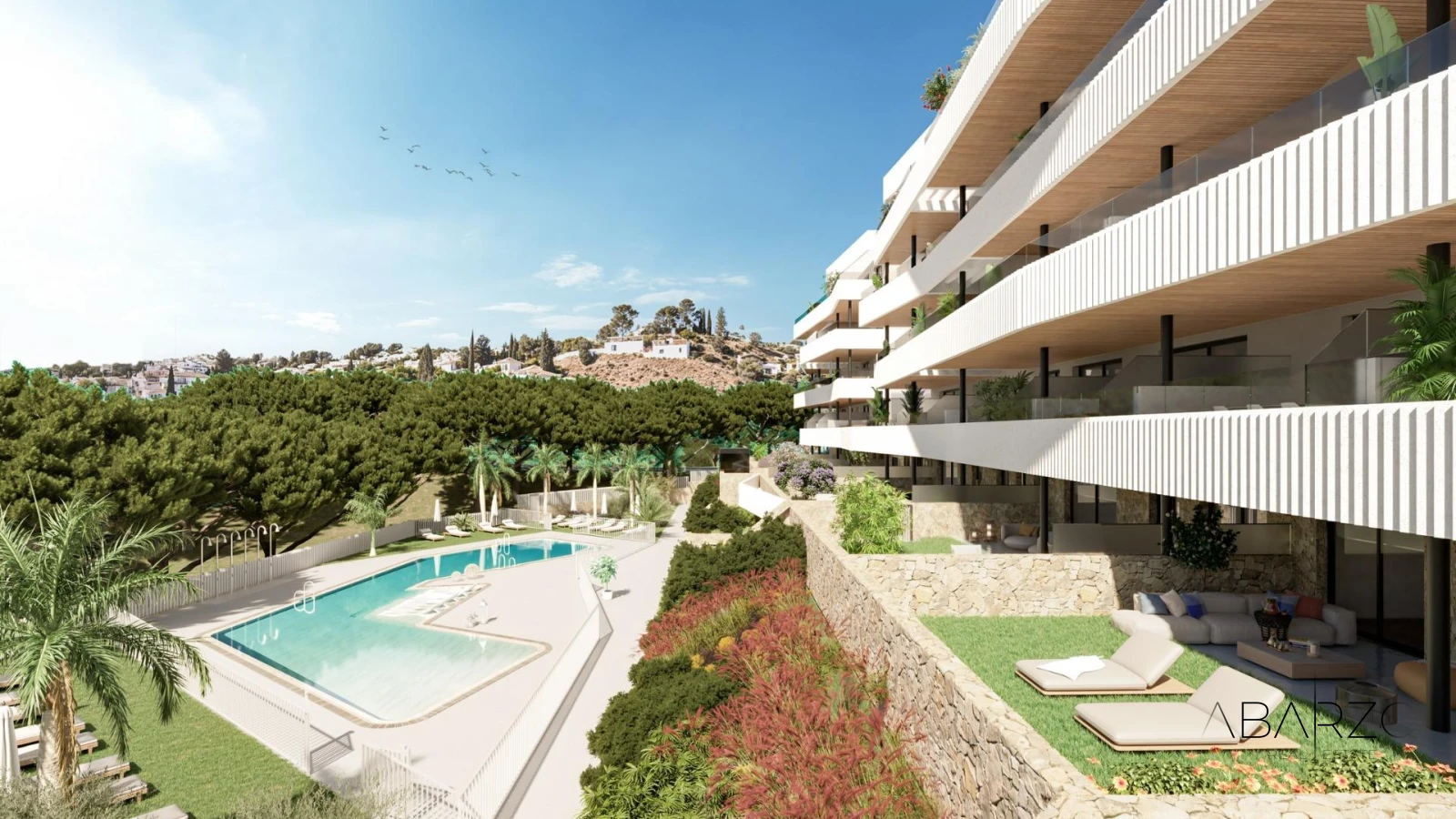 New Build Apartments in El Coto, Mijas with Terraces and Wellness Centre — luxury property for sale in Mijas