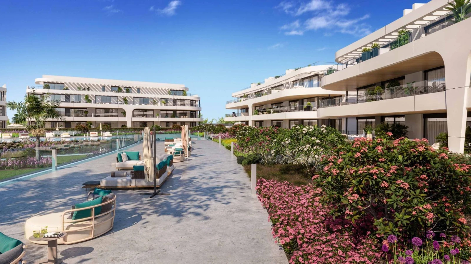 New Build Apartment with 27 m² Terrace and Garden in Atalaya Golf, Estepona — luxury property for sale in New Golden Mile, Estepona