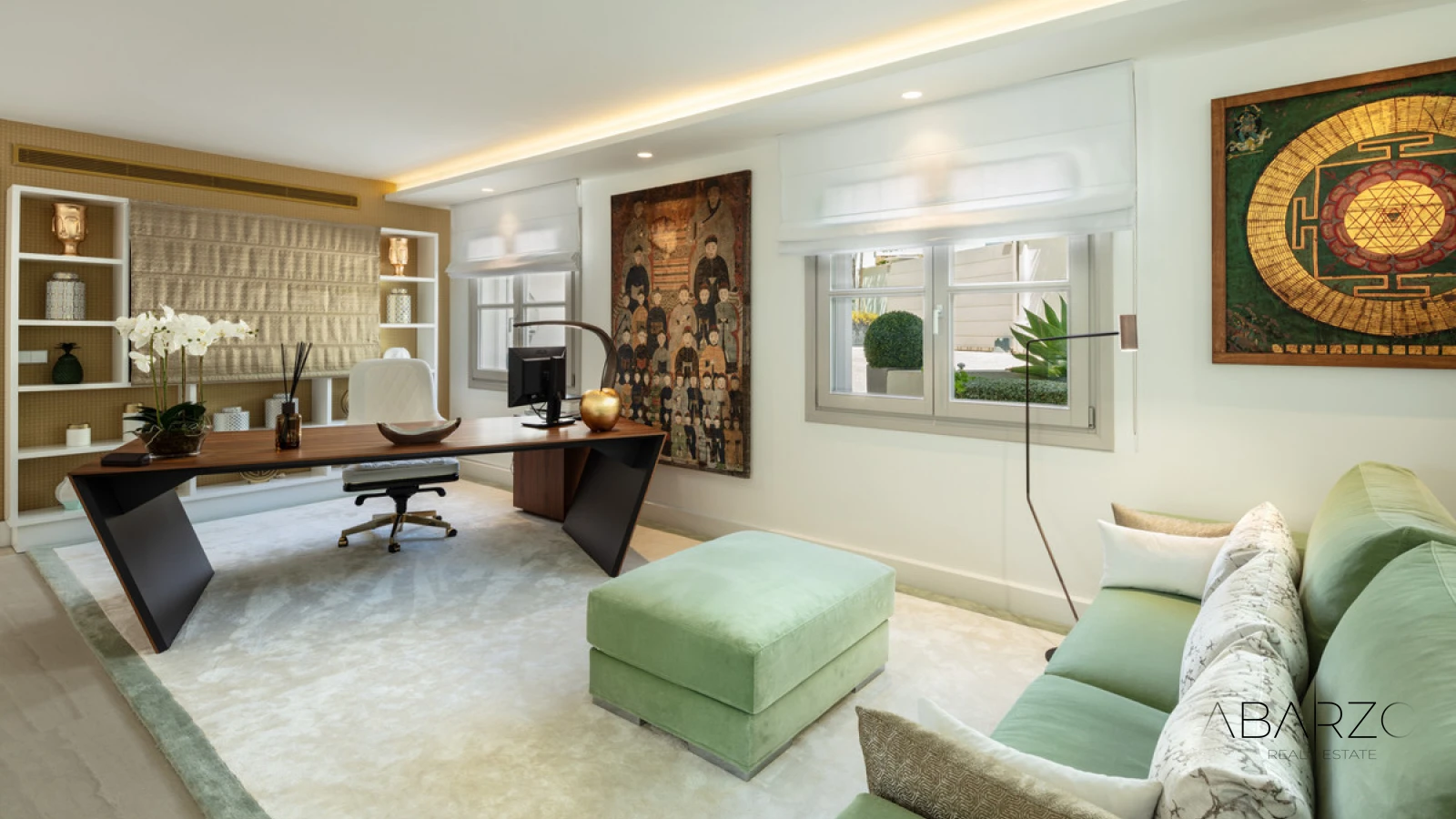 Luxurious villa in Marbella's Aloha Golf Valley with front-line golf views and guest house — interior, Nueva Andalucía, Marbella (22 of 49)