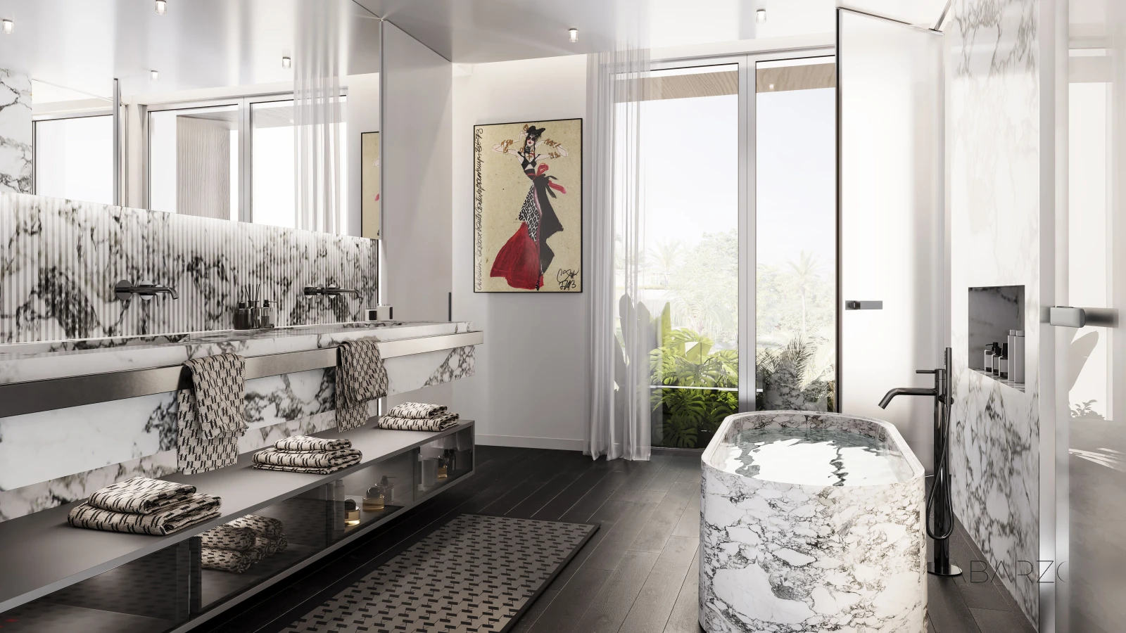 Villas en la Milla de Oro de Marbella con diseño arquitectónico de Karl Lagerfeld — interior, Golden Mile, Marbella (5 of 11)
