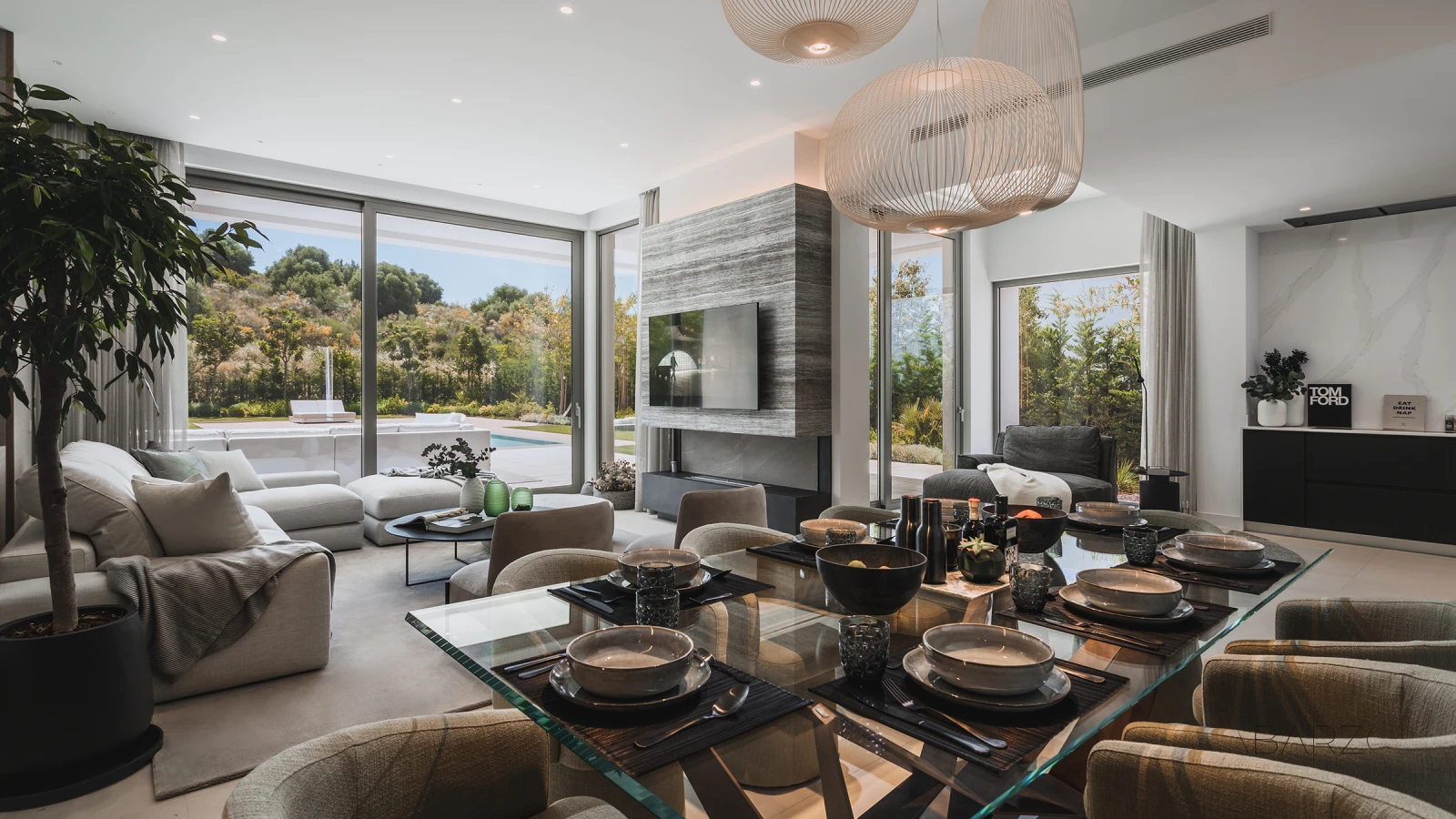 Furnished Contemporary Villa in El Paraíso, Marbella New Golden Mile — interior, New Golden Mile, Estepona (3 of 16)