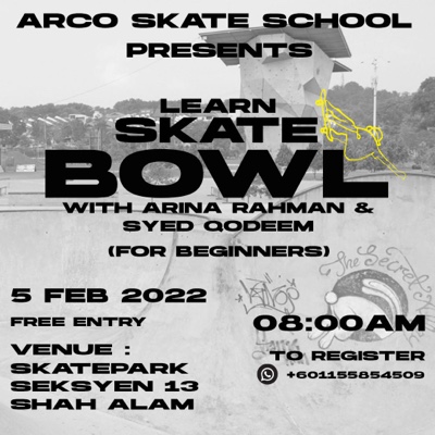 SKATE CLINIC - LEARN TO SKATE BOWL