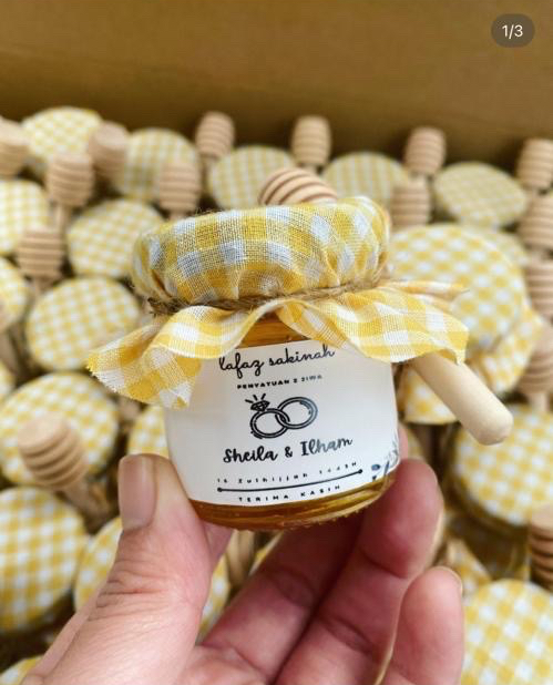 Honey 40mls dipper+sticker +top cloth cover RM5.80