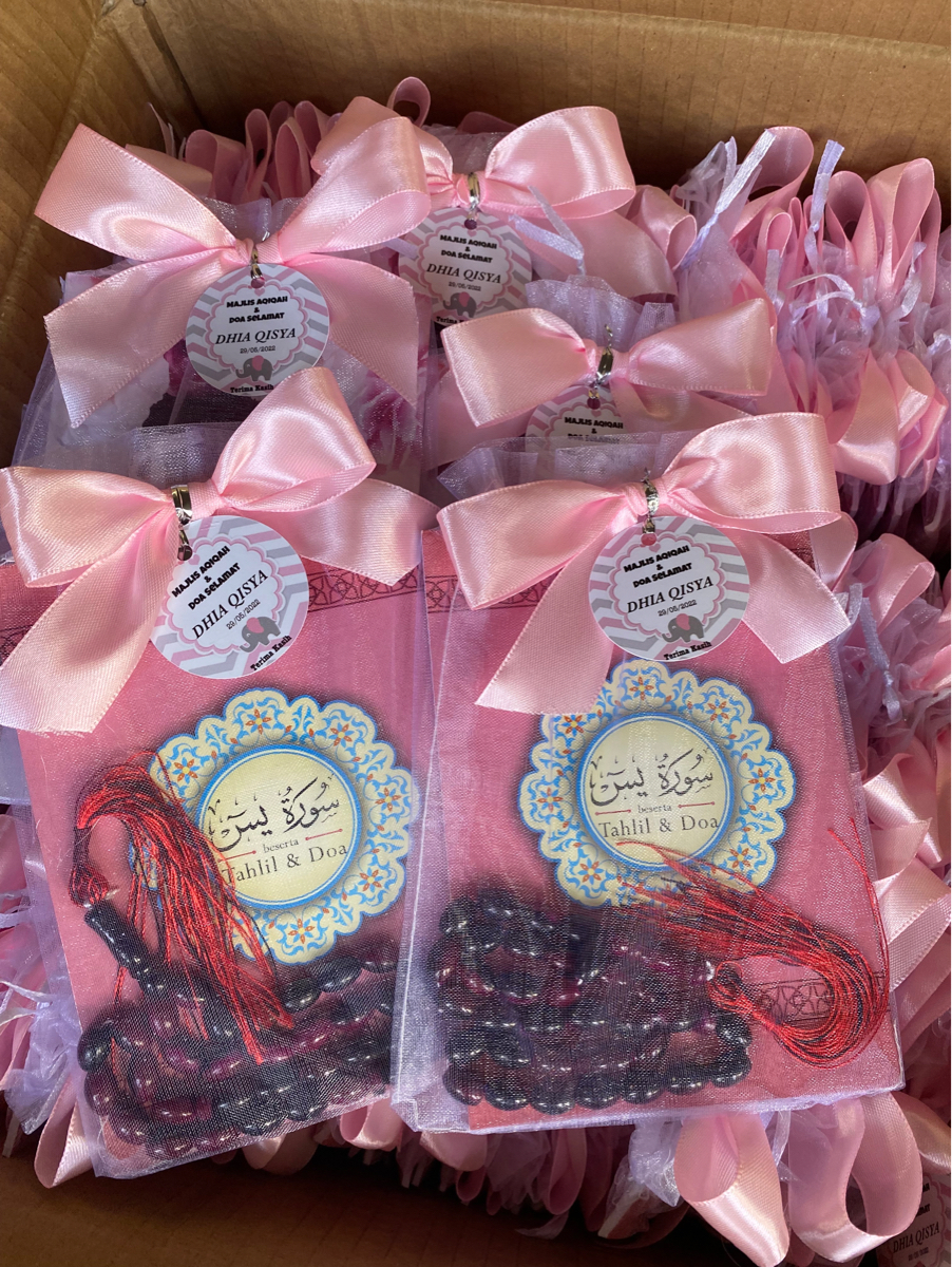 Set Yassin+ Tasbih + custom Tag