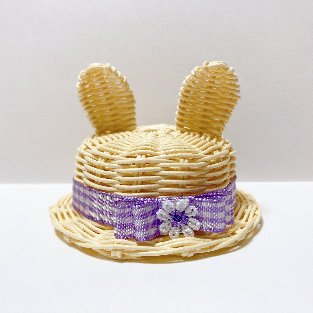 ウサギな帽子 紫①