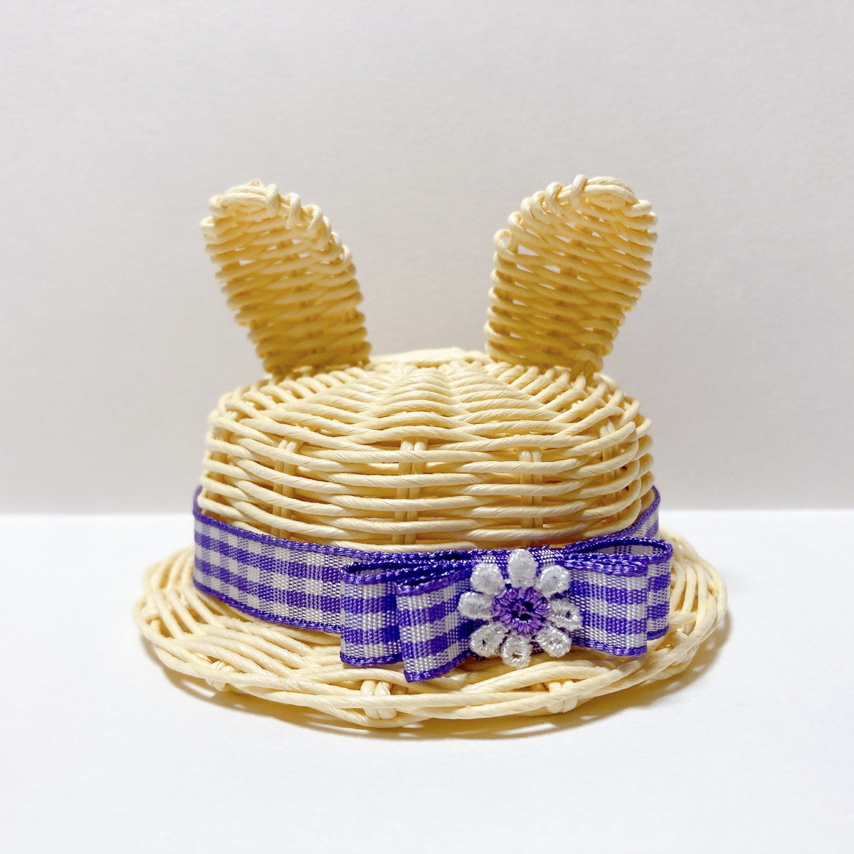 ウサギな帽子 紫②