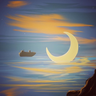 A Moon and Sea Romance