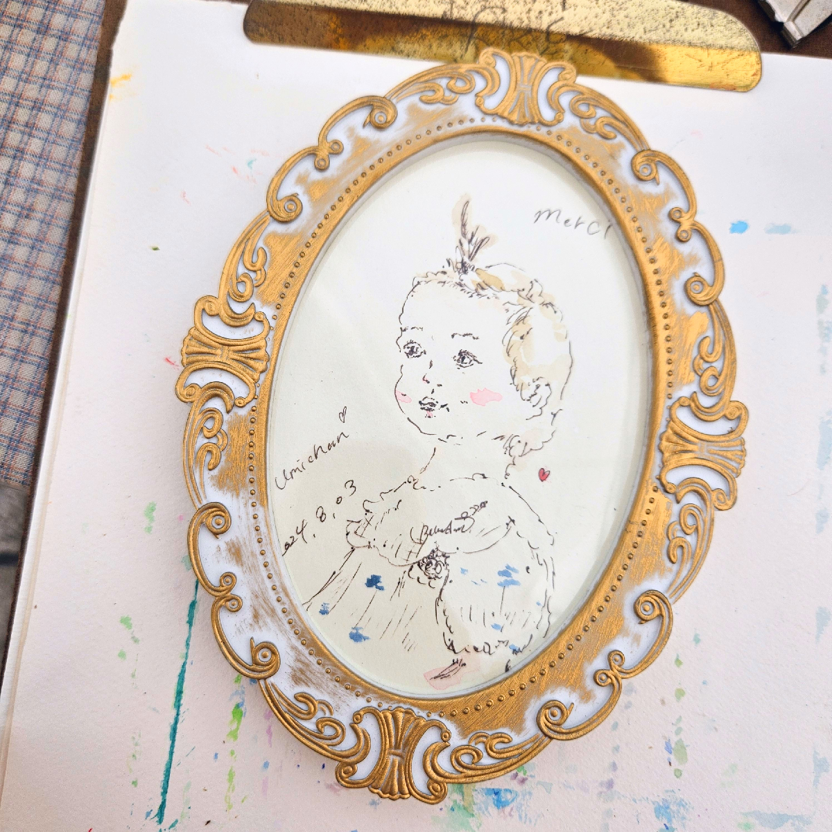 マルシェ限定 似顔絵♡*