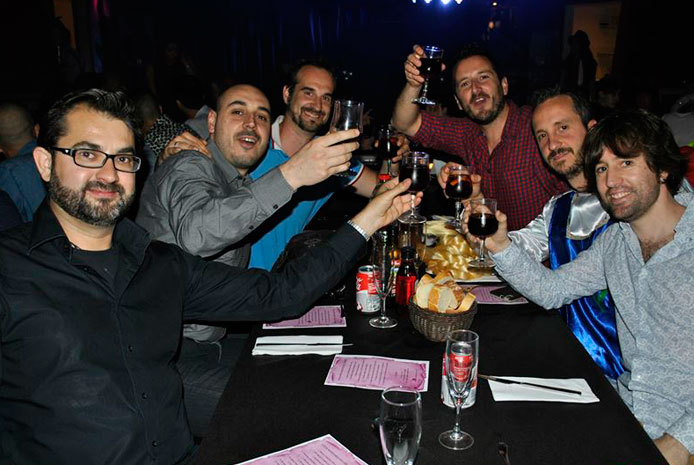 Cena de empresa sensual Barcelona