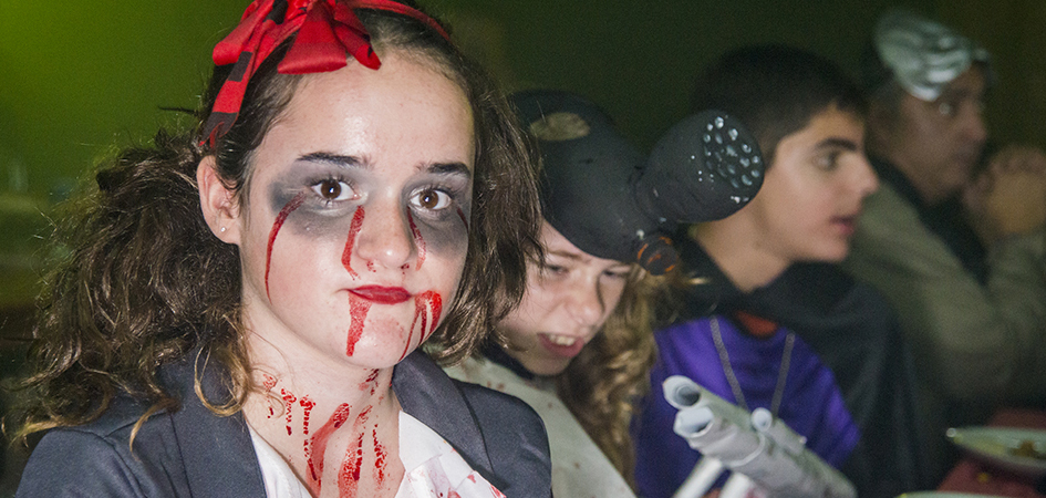 Halloween niños en restaurante con espectáculo Valencia