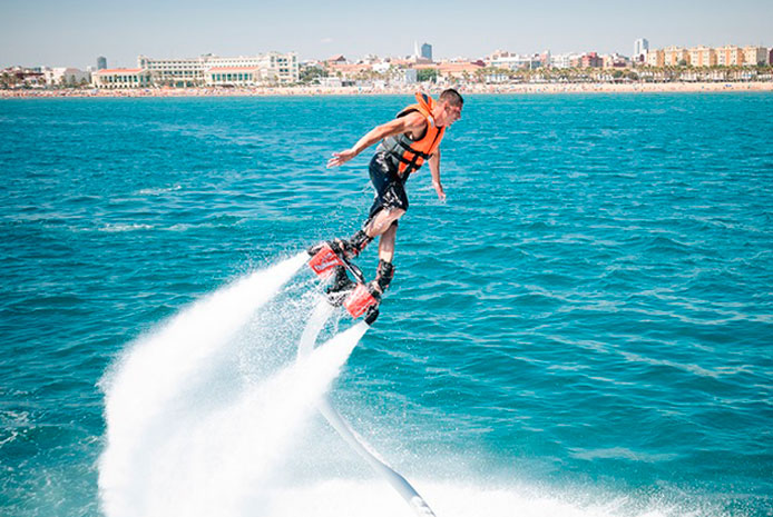 Despedidas de soltero unicas con flyboard en Bilbao