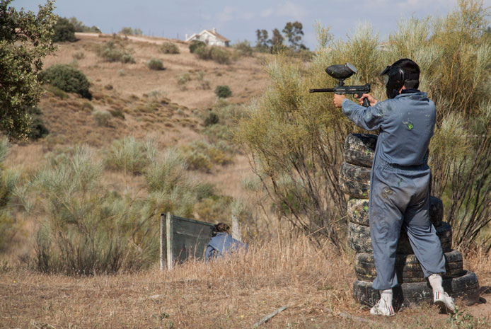 Paintball protege al prisionero Barcelona