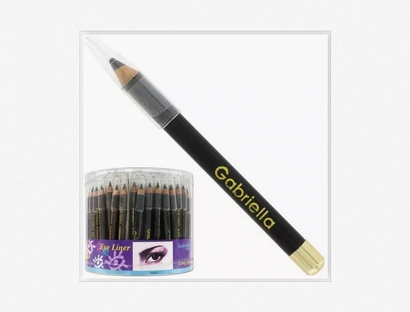 Dark Brown Eyeliner Pencil, Long Lasting, 144 Count
