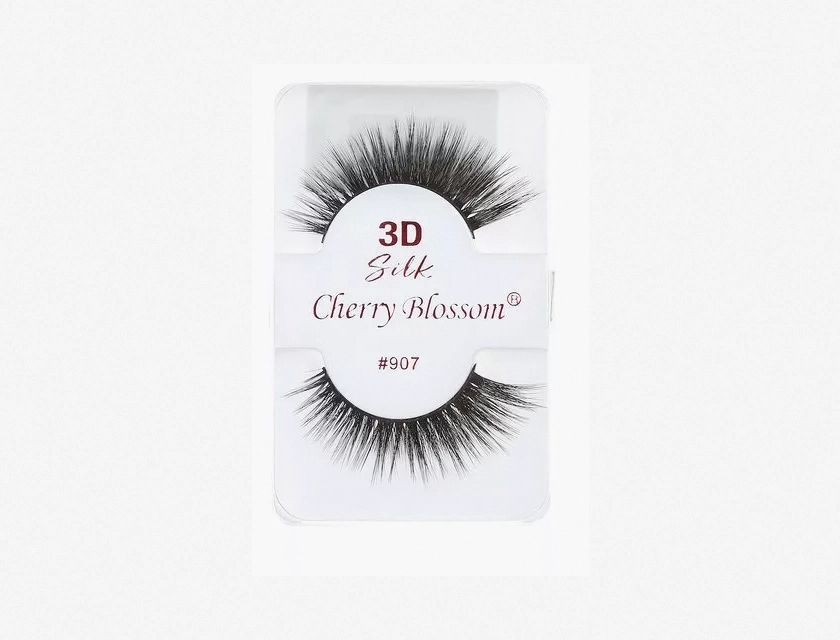 Cherry Blossom 3D Silk Eyelashes 60 Pack – Natural Look False Lashes for Women, Reusable Fluffy Wispy Lashes with Cruelty-Free Mink Effect
