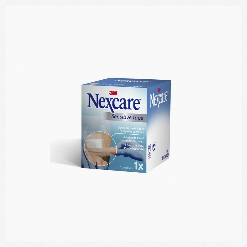3M Nexcare Paper Tape for Skin, 5M x 5Cm, Gentle and Breathable Medical Tape