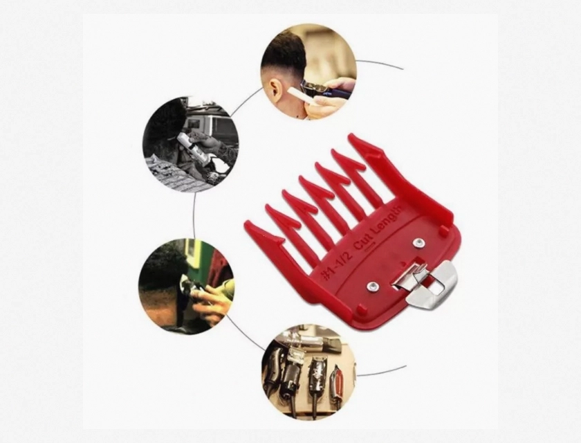 Comb Guides 1.5mm/4.5mm Barber Hair Clipper Limit Replacement Combs, 2 Pieces