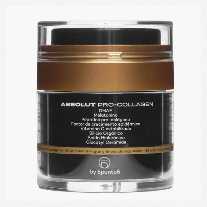 5Punto 5 Absolut Pro-Collagen 50ml – Anti-Aging Face Serum with Peptides, Vitamin C, and Hyaluronic Acid for Firming, Hydrating, and Brightening Skin