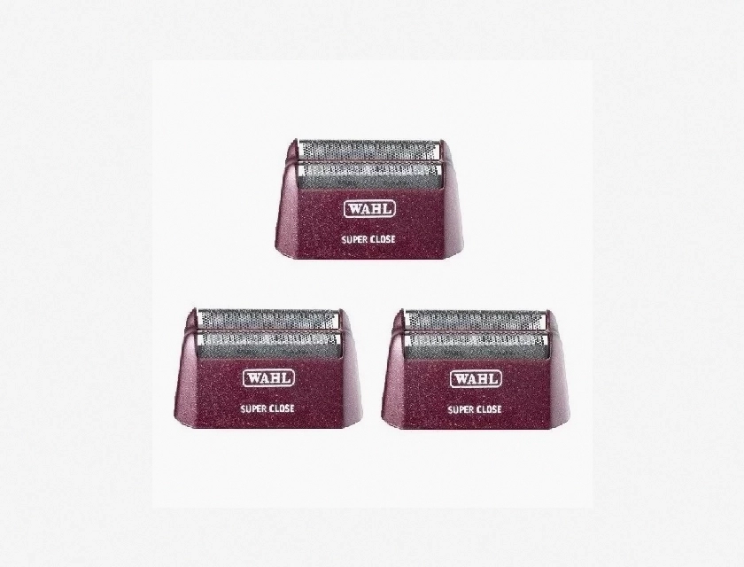 Wahl Pro Five Star Series #7031-400 Replacement Foil Assembly, 3-Pack, Red and Silver