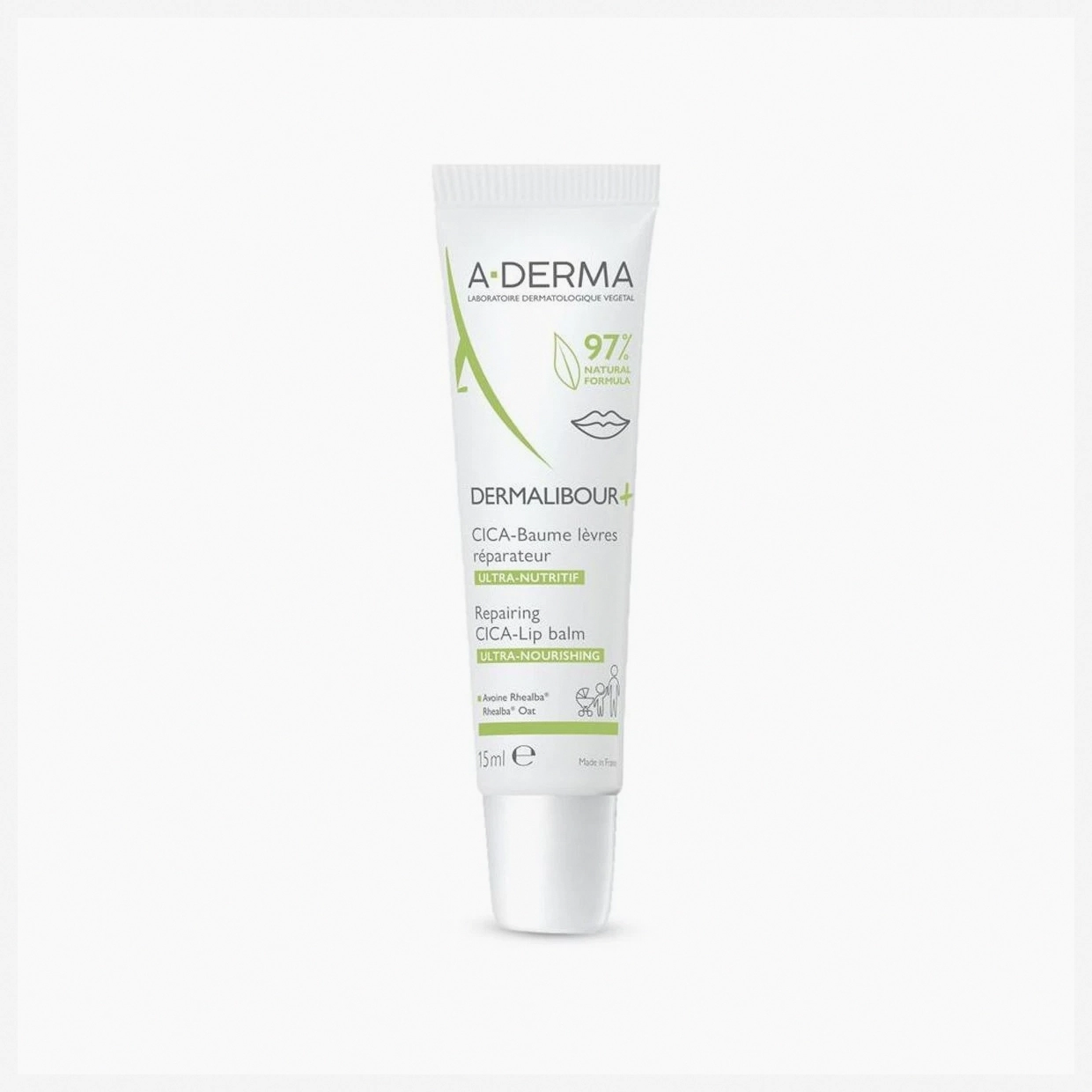 A Derma Dermalibour Lip Balm 15ml – Soothing and Repairing Formula for Dry, Chapped Lips