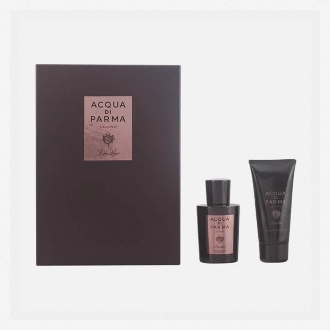Acqua Di Parma Leather Eau De Cologne Concentré Spray 100ml Set of 2 Pieces