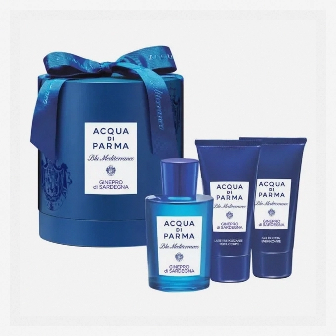 Acqua Di Parma Blu Mediterraneo Ginepro Di Sardegna Eau De Toilette Spray 150ml, 3-Piece Set
