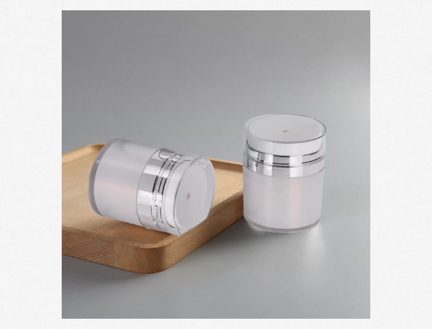 Airless Pump Containers for Lotion and Moisturizer, Empty 15ml 30ml 50ml 100ml Refillable Bottles
