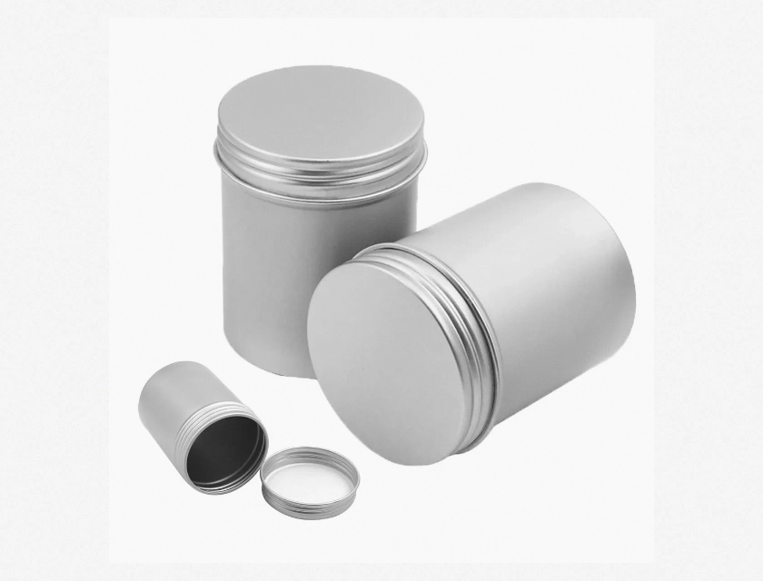 80ml Screw Top Aluminum Tin Cans 12-Pack, Round Metal Lid Storage Containers
