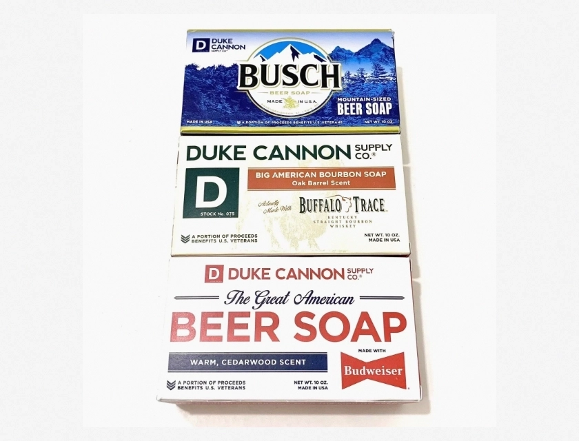 Duke Cannon Budweiser, Busch, and Big American Bourbon Soap Set – 3 Pack