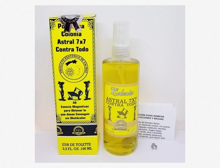 Poderoso Astral 7X7 Contra Todo Cologne with Pheromones – Attract Money, Long-Lasting Fragrance for Men and Women