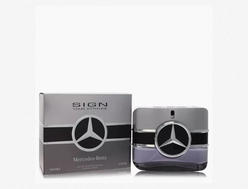 Mercedes-Benz Sign Your Attitude Eau de Toilette for Men, 3.4 oz (100 ml) – Long-Lasting Fresh Scent