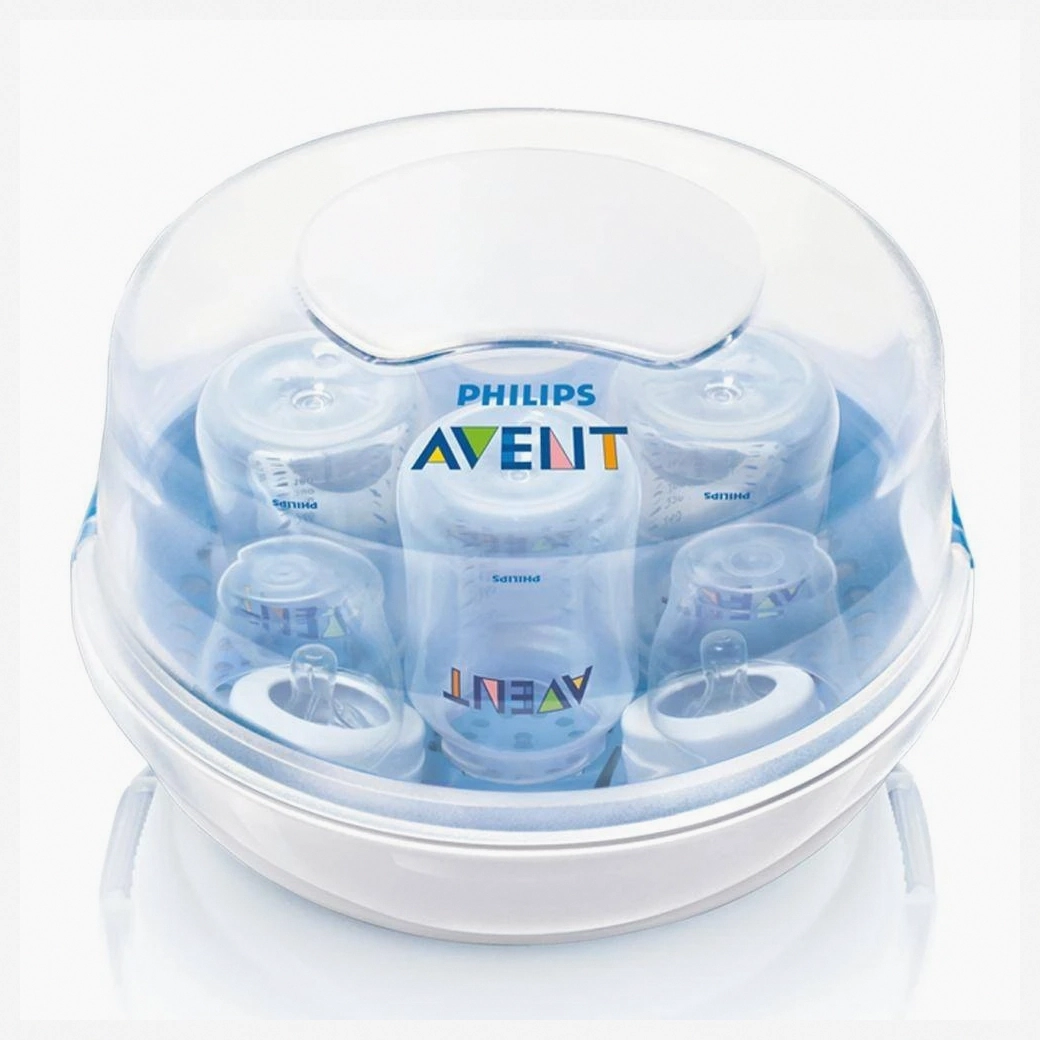 Avent Microwave Steam Sterilizer for Baby Bottles, Fast and Effective Sterilization, SCF281/02