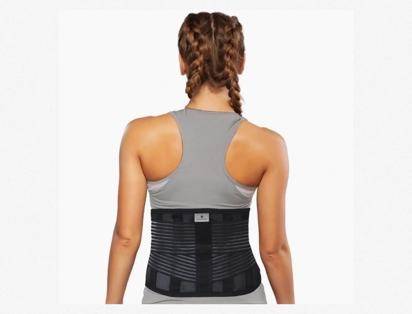 Movibrace Air Flow Lumbar Back Brace – Breathable Support for Lower Back Pain Relief, Adjustable Posture Corrector for Men and Women