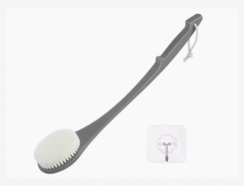 17 Inch Long Handle Body Brush Back Scrubber for Shower, Never Mold Design
