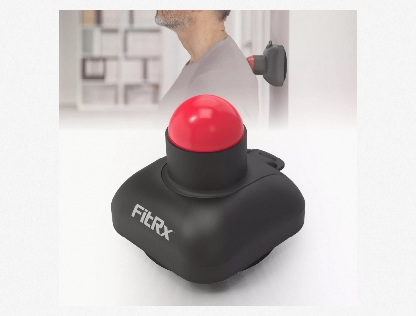 FitRx Mountable Massage Ball for Back and Shoulder with Suction Pad