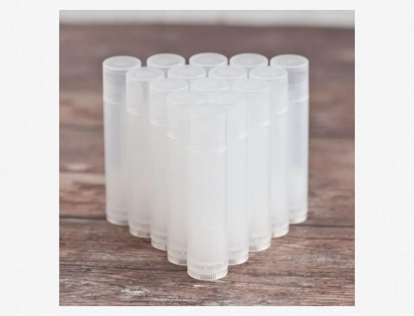 Empty Clear Lip Balm Containers Round Tubes, BPA Free 100%