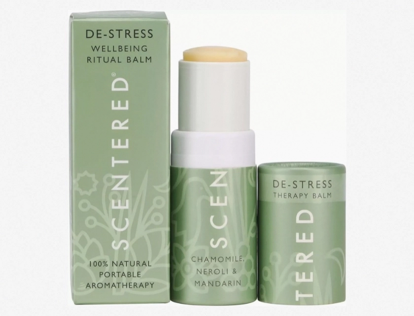 Scentered De-Stress Aromatherapy Balm, Chamomile Neroli Mandarin, 5g
