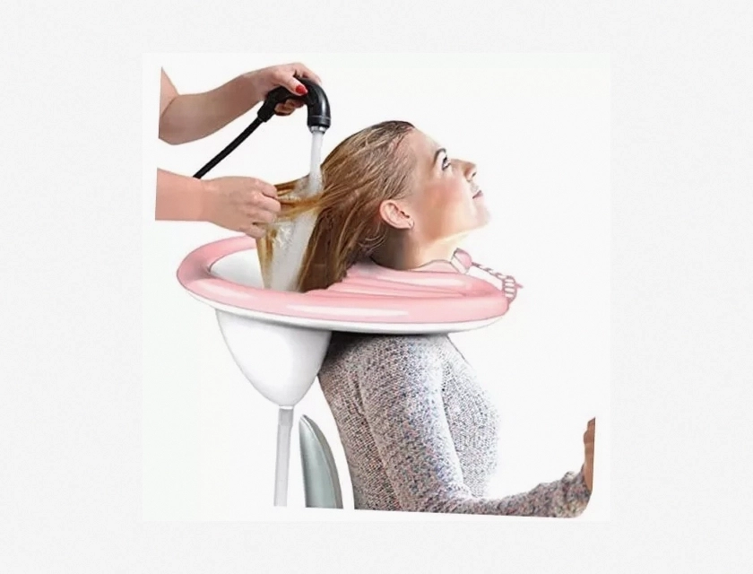 Portable Inflatable Shampoo Basin for Bedside Use, Ideal for Elderly Hair Washing