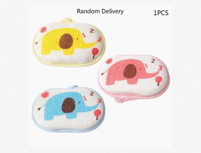 Baby Bath Towel with Soft Sponge for Newborns, Gentle Washcloth Set for Infant Bath Time Essentials