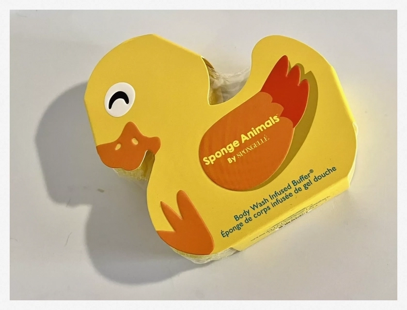 Spongelle Body Wash Infused Buffer, Animals Duck Design, Child Size, 2.5 oz