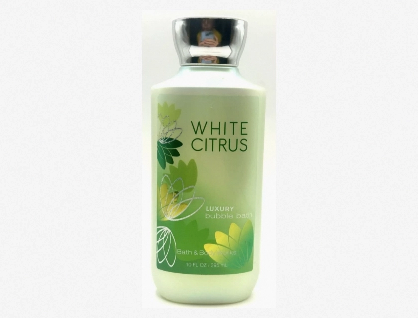 Bath & Body Works White Citrus Bubble Bath, 10 fl oz – Refreshing and Invigorating Scent, Gentle on Skin