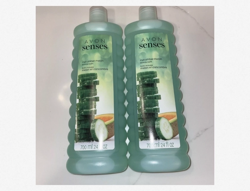 Avon Senses Cucumber Melon Bubble Bath, 24 oz, Pack of 2